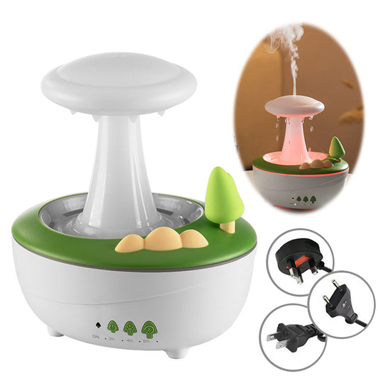 Aromatic Lamp Humidifier: Sound-Activated Mushroom Diffuser