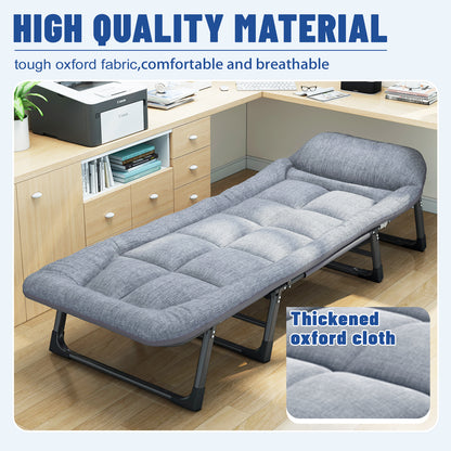 Sleeping Cots for Adults: 6-Position Portable Bed with Mattress