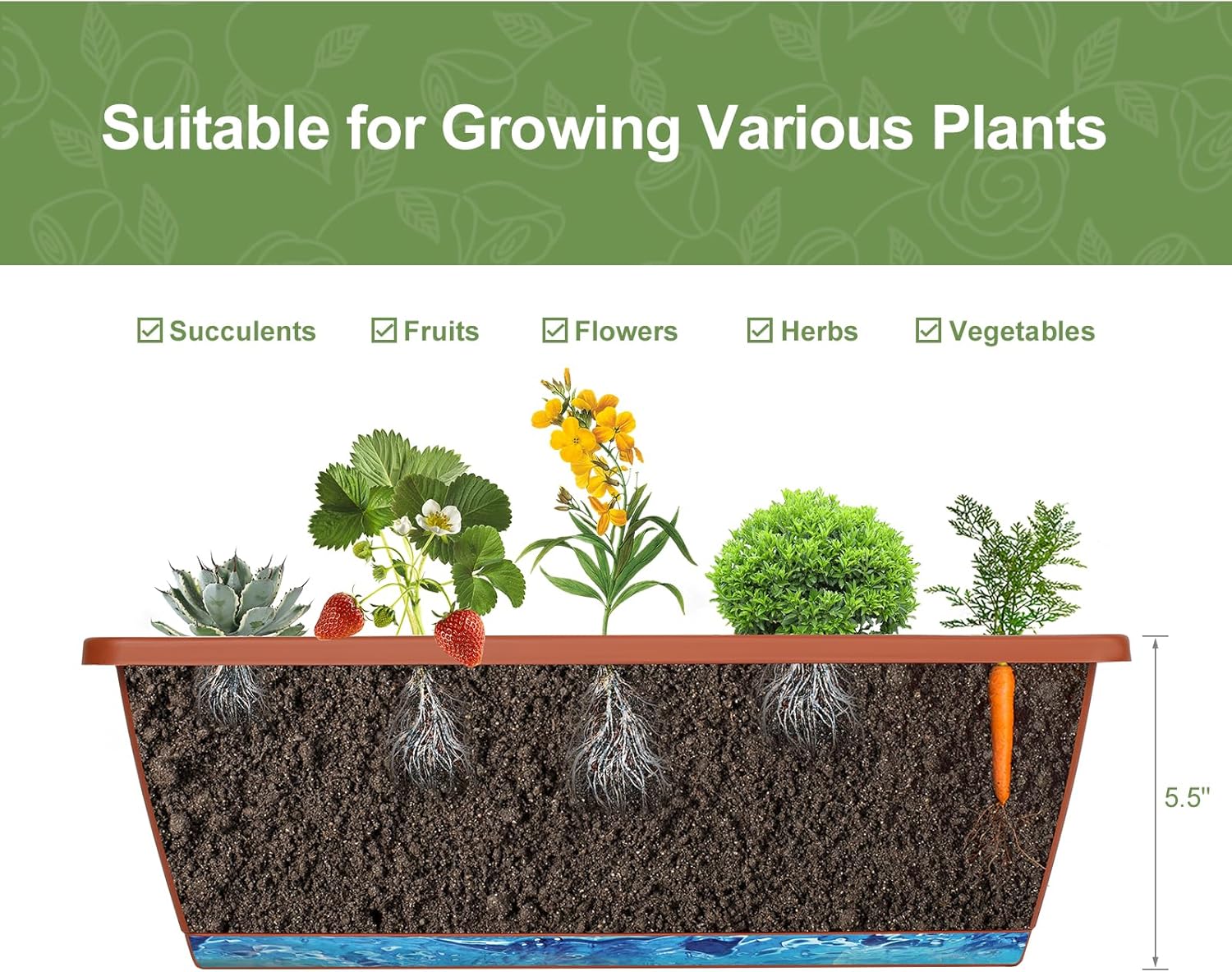 Vertical Garden Bed - Space-Saving Herb & Flower Planter