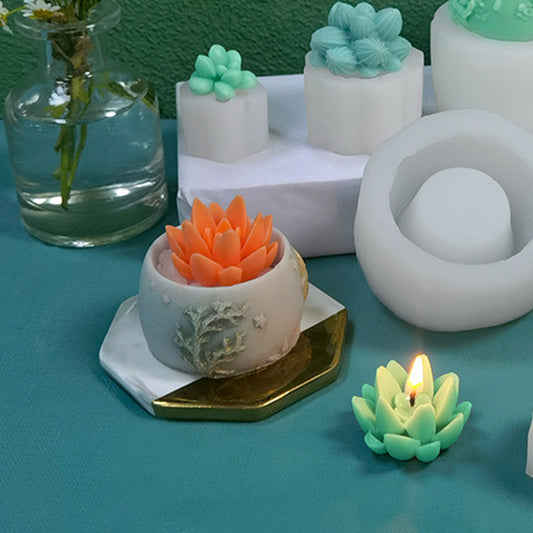 DIY Craft Molds - 9PCS Aromatherapy Candle & Soap Silicone Set