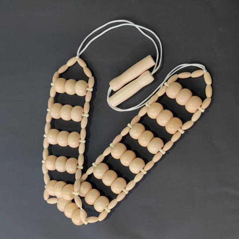Wooden Back Roller Massager - Ergonomic Muscle Relief Tool