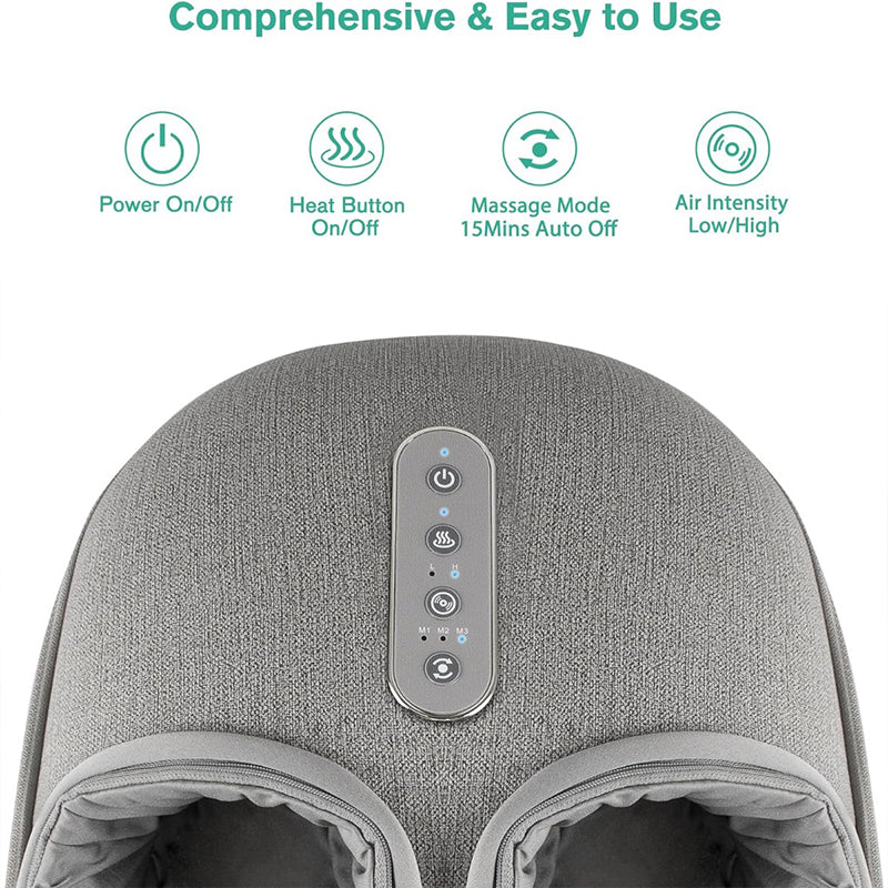 Foot Massager Shiatsu Deep Kneading Heating Therapy Relaxation