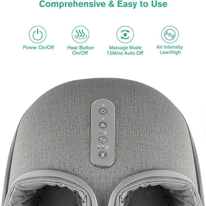 Foot Massager Shiatsu Deep Kneading Heating Therapy Relaxation