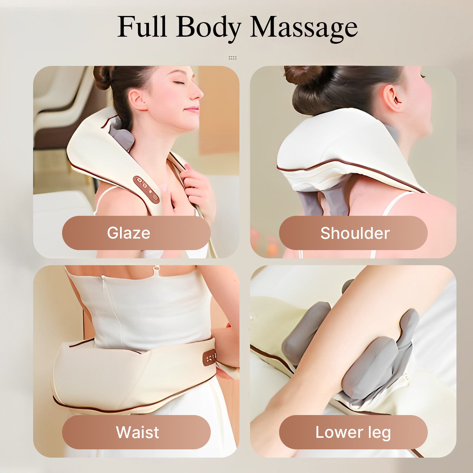 Neck & Shoulder Massager: Cordless Heat for Deep Pain Relief