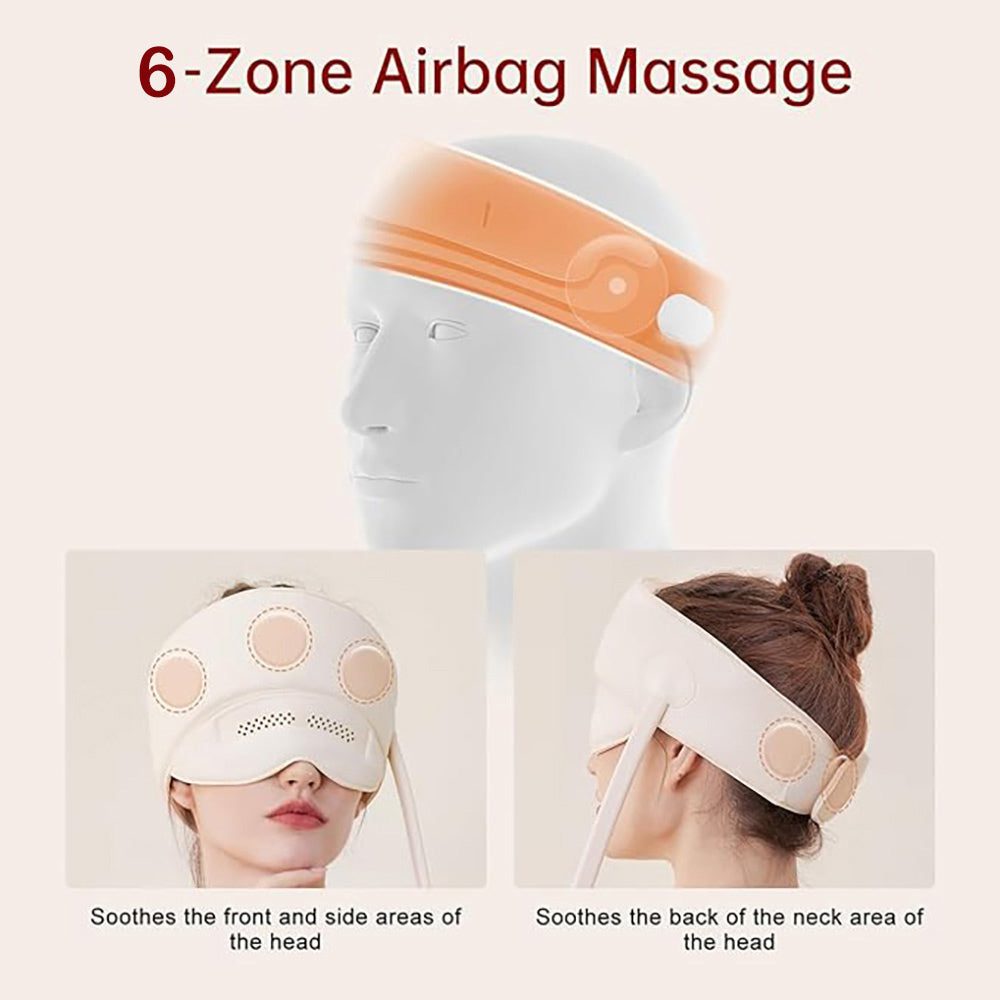 Electric Head Massager with Heat & Airbag Compression
