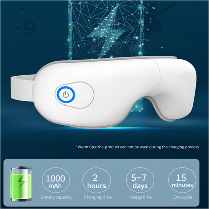 Eye Massager with Heat & Bluetooth - Relieve Strain & Improve Sleep
