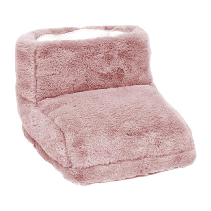 Electric Foot Warmer USB Heated Plush Slippers - Cozy & Washable