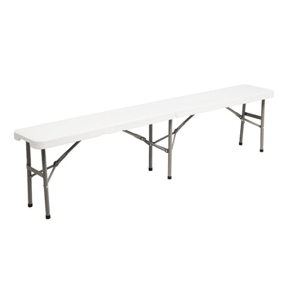 6FT Foldable Outdoor Bench - Durable, Waterproof & Portable