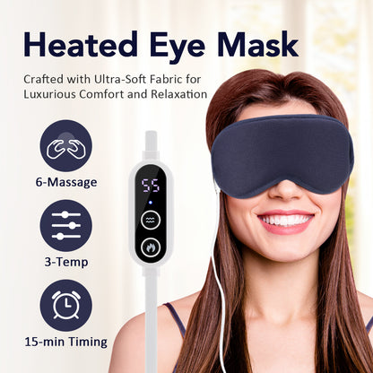 Hot Compress Eye Massager - Relieve Strain & Dark Circles