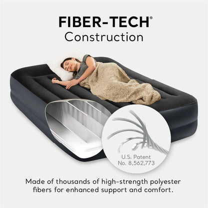 Raised Airbed Mattress Twin with Built-in Pump, Dura-Beam Plus
