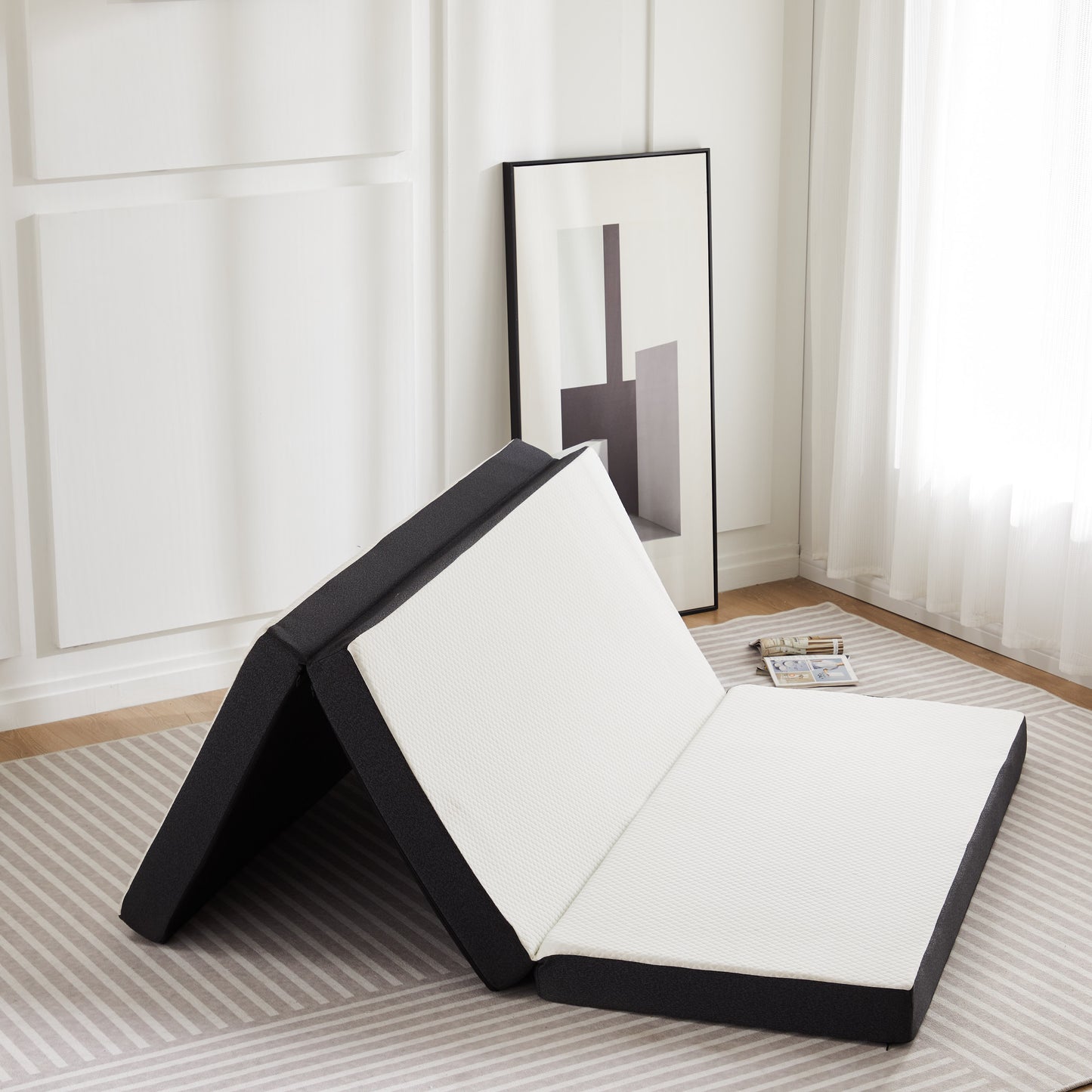 Memory Foam Travel Mattress - Portable, Foldable, CertiPUR-US
