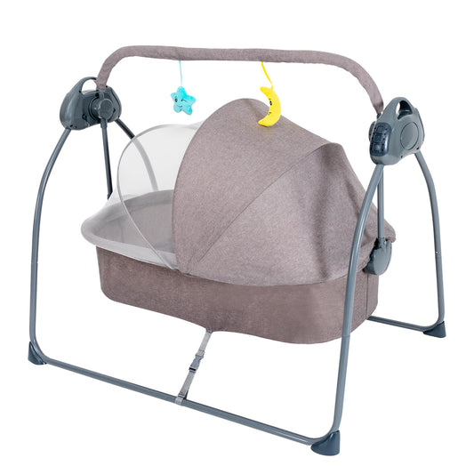 Auto Rocking Baby Cradle: 5-Speed Electric Swing Bed