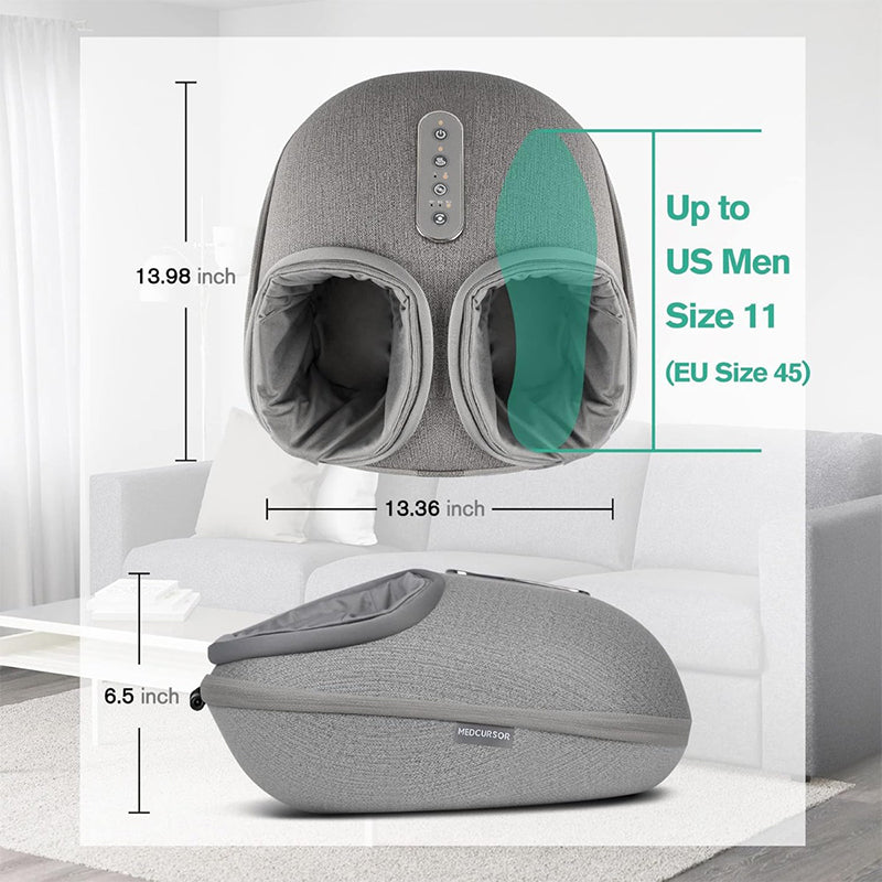 Foot Massager Shiatsu Deep Kneading Heating Therapy Relaxation