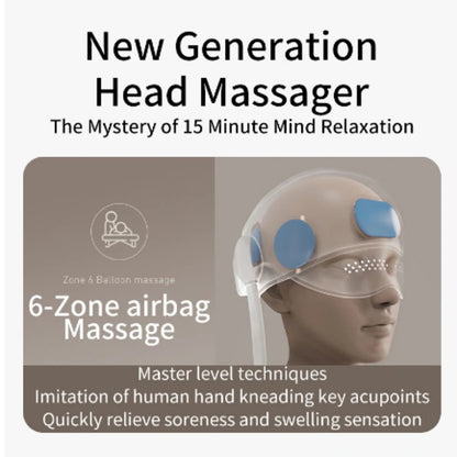 Electric Head Massager with Heat & Airbag Compression