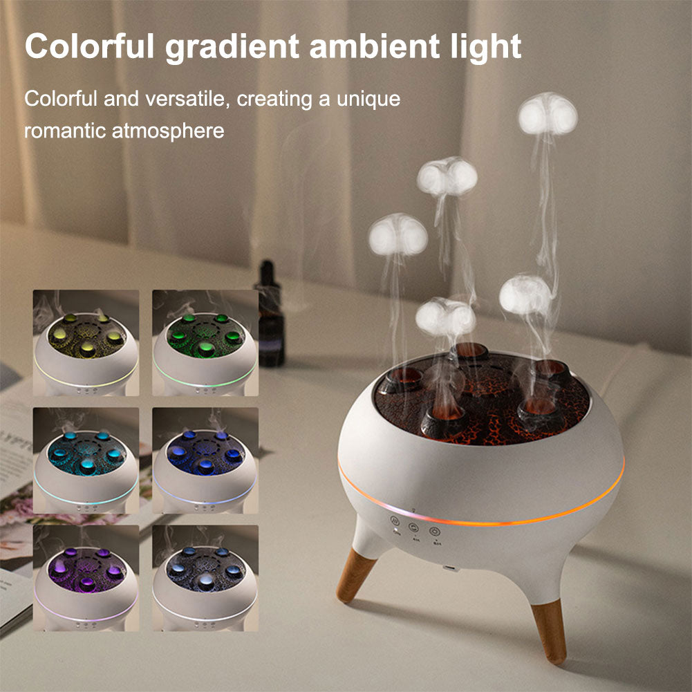 Dynamic Jellyfish Aroma Diffuser - Remote & Colorful Lights