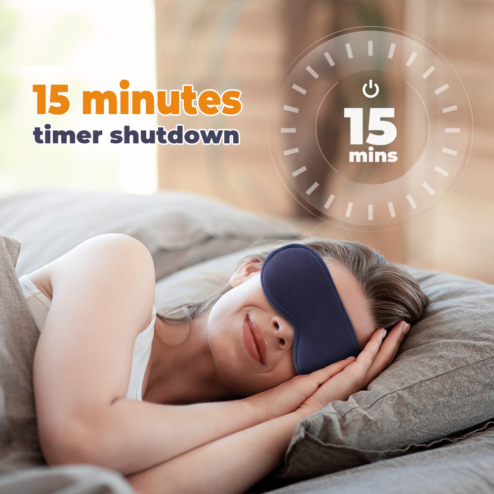 Hot Compress Steam Eye Mask - 3D Massage & Smart Timing
